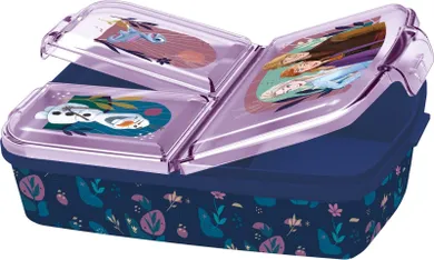 Kraina Lodu, lunchbox trzyczęściowy, granatowy