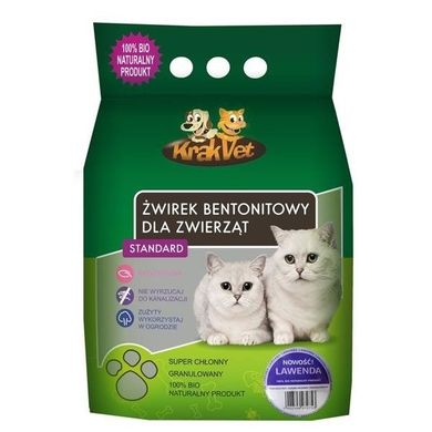 Krakvet, Standard, Lawenda, żwirek bentonitowy, zbrylający, 20l