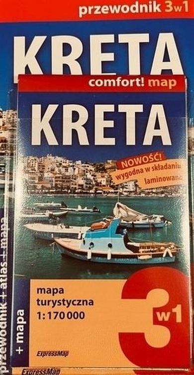 Kreta 3w1. Przewodnik + atlas + mapa