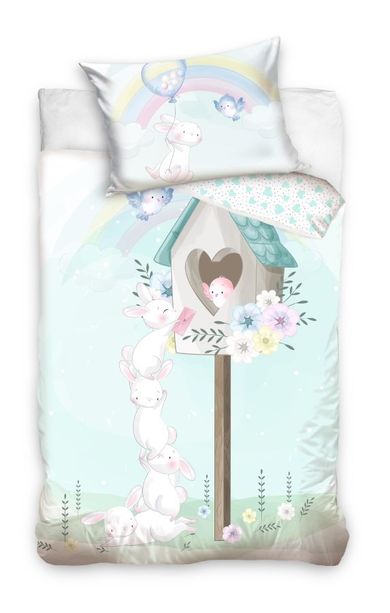 Króliki, 2-częściowy komplet pościeli, 100-135 cm