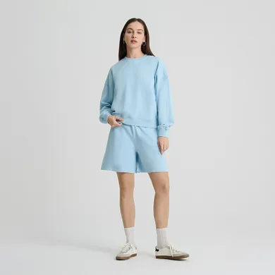 Krótka bluza z bawełny czesanej NOWEAR