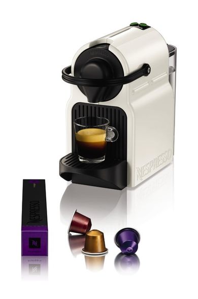 Krups, Nespresso, ekspres kapsułkowy, XN 1001, Inissia, 1260W, biały