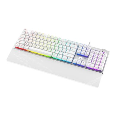 Krux, Frost RGB, klawiatura, srebrno-biała
