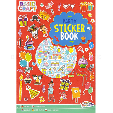 Książeczka A4 z naklejkami. Czerwona