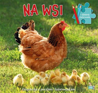 Książeczki z puzzlami i kolorowankami. Na wsi