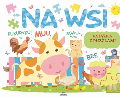 Książka edukacyjna z puzzlami. Na wsi