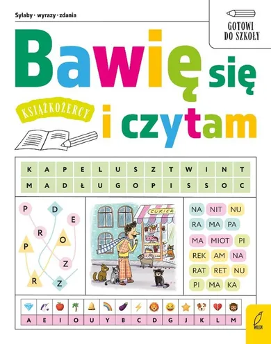 Książkożercy. Bawię się i czytam. Sylaby, wyrazy, zdania