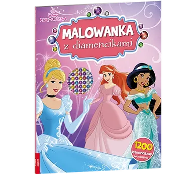 Księżniczki Disneya. Malowanka z diamencikami