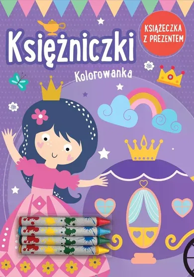 Księżniczki. Kolorowanka + kredki