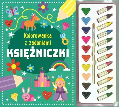 Księżniczki. Kolorowanka z zadaniami