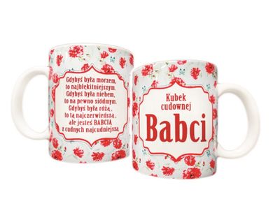 Kubek, Dzień Babci, Kubek Cudownej Babci, 300 ml