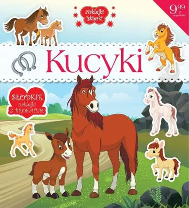 Kucyki. Naklejki iskierki z brokatem