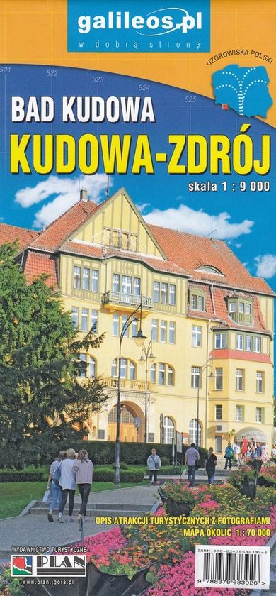 Kudowa-Zdrój. Plan miasta 1:9 000