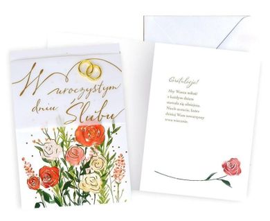 Kukartka, karnet B6, Ślub