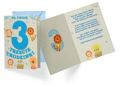 Kukartka, karnet B6, Urodziny 3