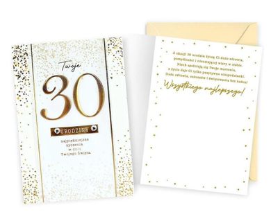 Kukartka, karnet B6, Urodziny 30