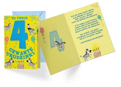 Kukartka, karnet B6, Urodziny 4