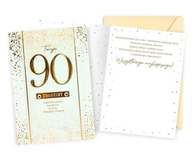 Kukartka, karnet B6, Urodziny 90