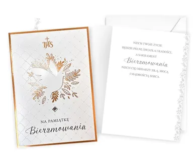 Kukartka, karnet, Bierzmowanie