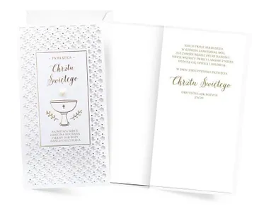 Kukartka, karnet, Chrzest