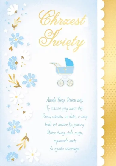 Kukartka, karnet, Chrzest