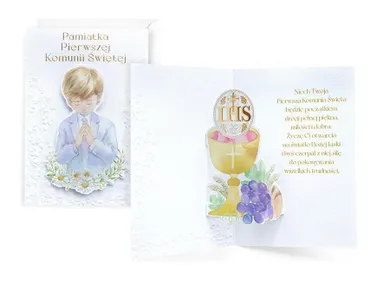 Kukartka, karnet Komunia