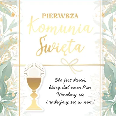 Kukartka, karnet, Primus Komunia