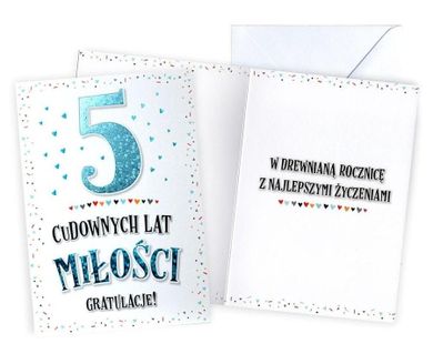 Kukartka, karnet, Rocznica ślubu 5