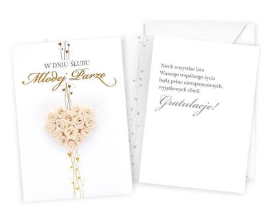 Kukartka, karnet, Ślub