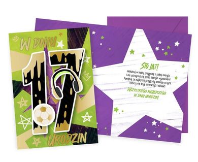 Kukartka, karnet urodziny 17