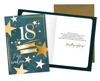 Kukartka, karnet, Urodziny 18