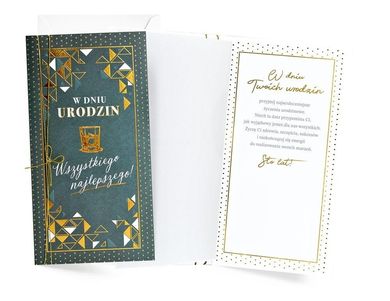 Kukartka, karnet, W dniu urodzin męskie