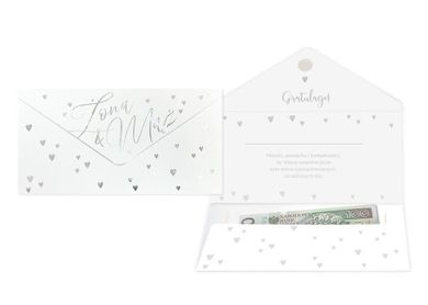 Kukartka, koperta podarunkowa, Ślub