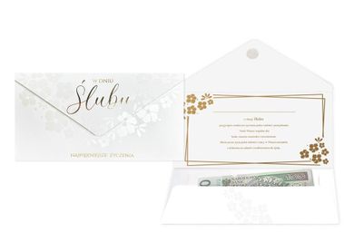 Kukartka, koperta podarunkowa, Ślub