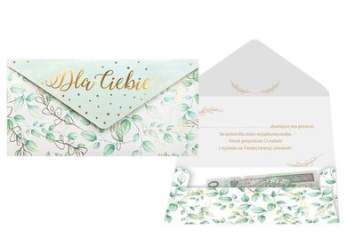 Kukartka, koperta prezentowa, Dla Ciebie