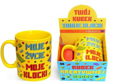 Kukartka, kubek gigant, Moje życie, moje klocki