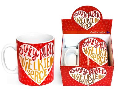 Kukartka, kubek gigant, wielkie serce, 700 ml