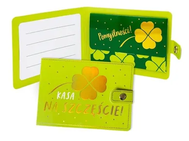 Kukartka, portfelik, Kasa na szczęście, koniczyna