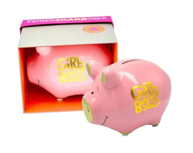 Kukartka, skarbonka, mała świnka, Girl boss