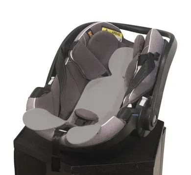 Kuli-Muli, chłodząca wkładka antypotowa, do fotelika samochodowego, 0-13 kg, szara