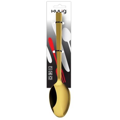 Kulig, łyżka obiadowa, Piano Shiny, gold, 3 szt.