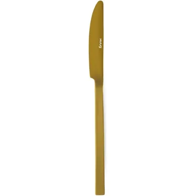 Kulig, nóż obiadowy, Piano Shiny, gold