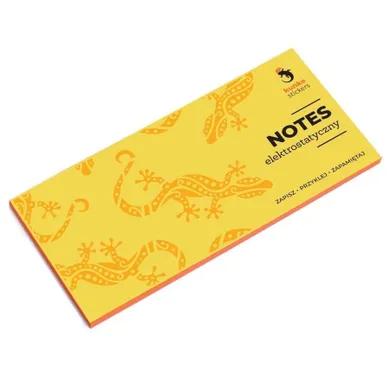 Kunke, notes elektrostatyczny, pomarańczowy, 100 karteczek, 16-7,7 cm