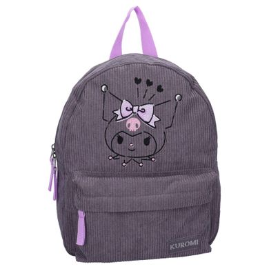 Kuromi, Have a Nice Day, plecak dla przedszkolaka, szary