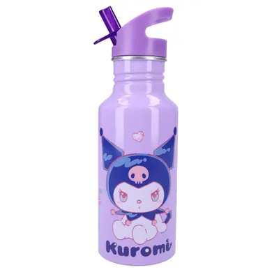 Kuromi, Keep It Cool, bidon ze słomką, fioletowy, 500 ml