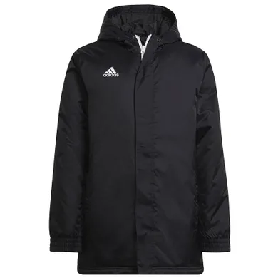 Kurtka dziecięca z kapturem, czarna, Adidas