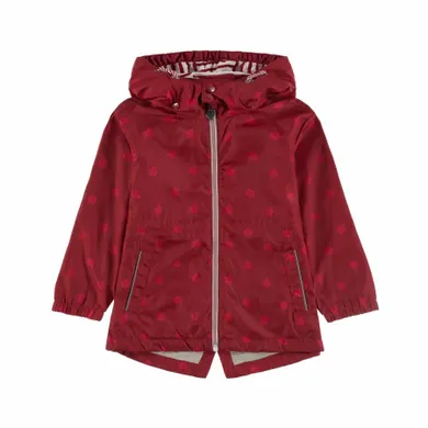 Kurtka dziewczęca z kapturem, bordowa, Kanz