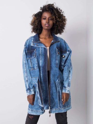 Kurtka jeansowa damska, denim, Rue Paris