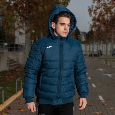 Kurtka męska z kapturem, granatowa, Joma Bomber Urban