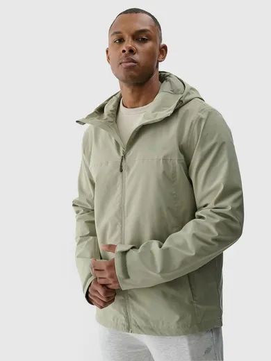Kurtka męska z kapturem, zielona, 4F